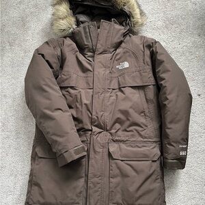 The North Face Boy’s Brown Parka Jacket Size L